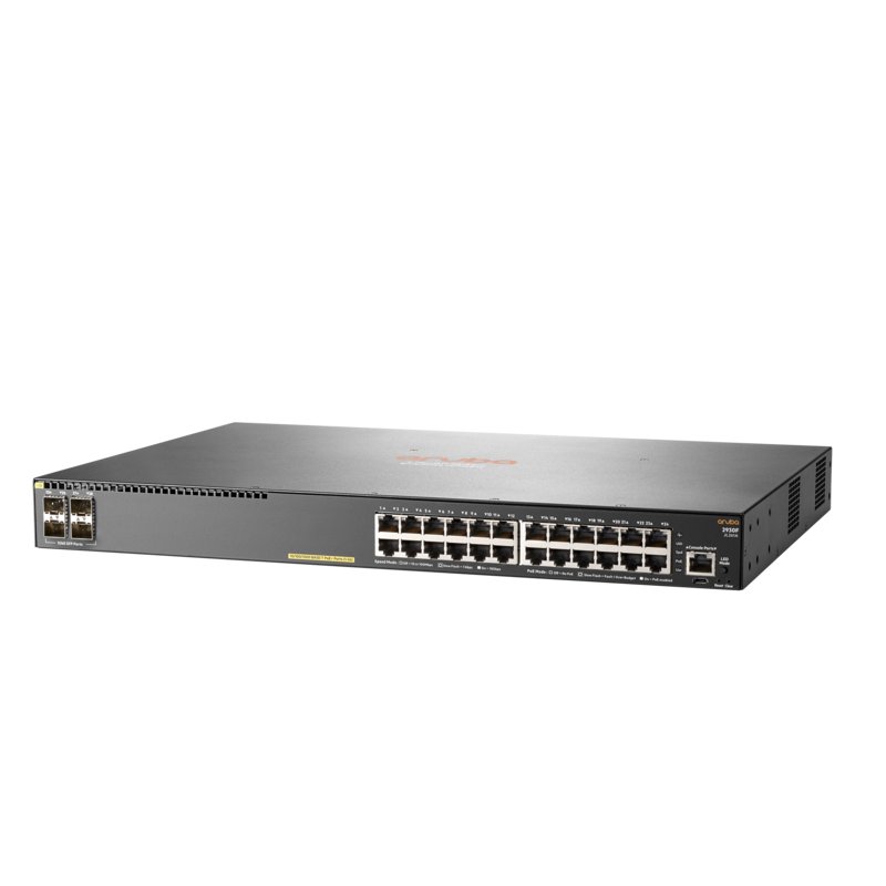 HP Enterprise Aruba 2930F 24G PoE+ (370W) 4SFP Switch