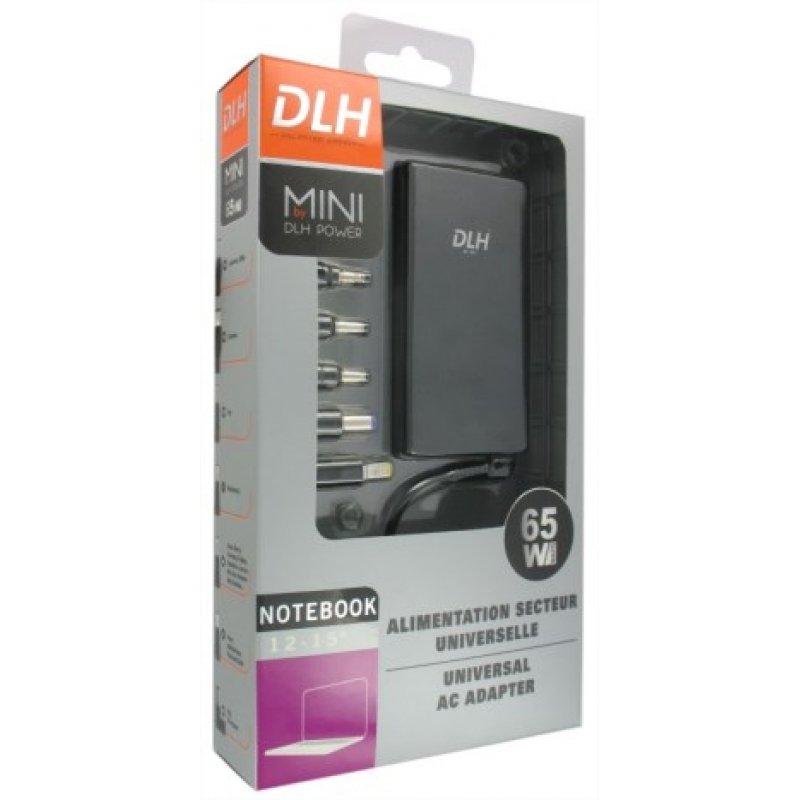 DLH DY-AI1838N power adapter/inverter Indoor 65 W Black