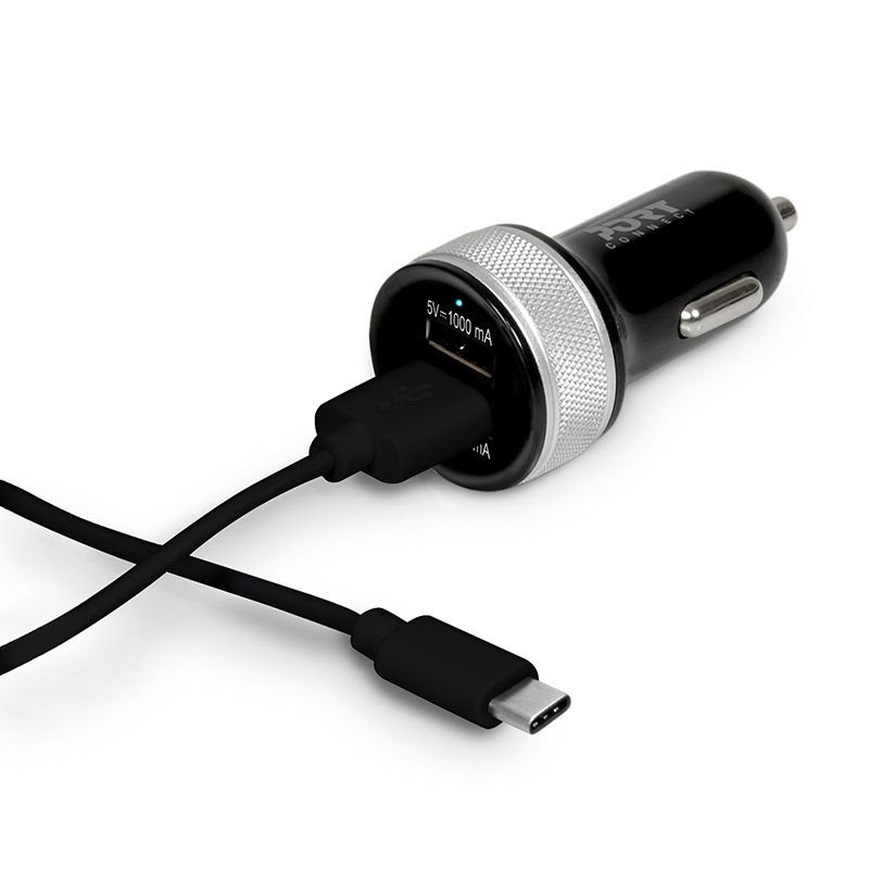 Car Charger 2 Usb & Type C