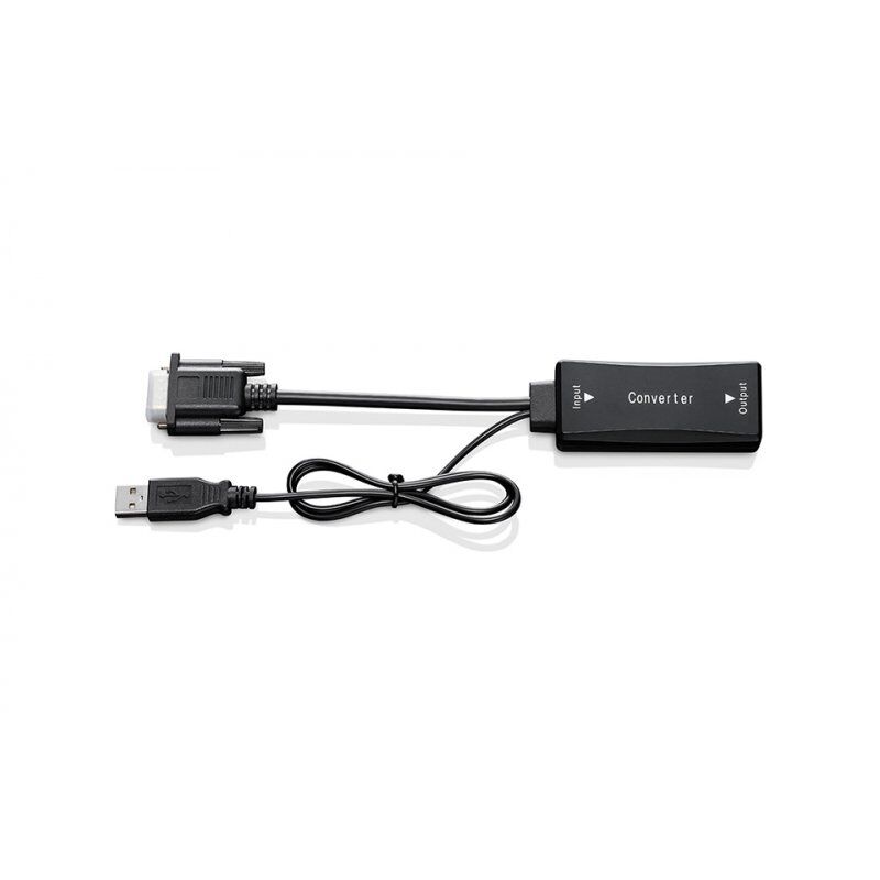 Wacom VGA to HDMI adapter DTK1651 HDMI Type A (Standard) VGA (D-Sub) Noir