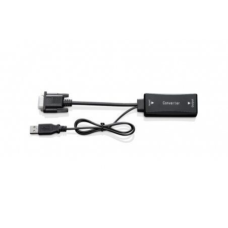 Wacom VGA to HDMI adapter DTK1651 HDMI Type A (Standard) VGA (D-Sub) Noir