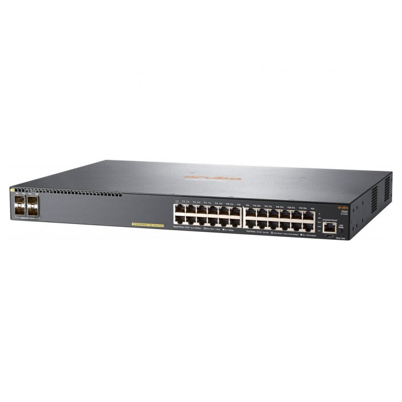 Aruba 2540 24G PoE+ 4SFP+ Managed L2 Gigabit Ethernet (10/100/1000) Power over Ethernet (PoE) 1U Grey