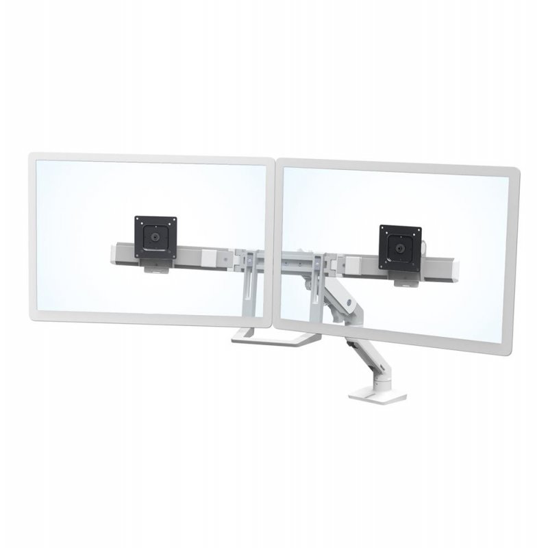 HX Desk Dual Monitor Arm White