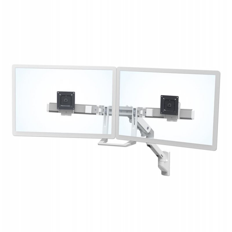 HX Wall Dual Monitor Arm White