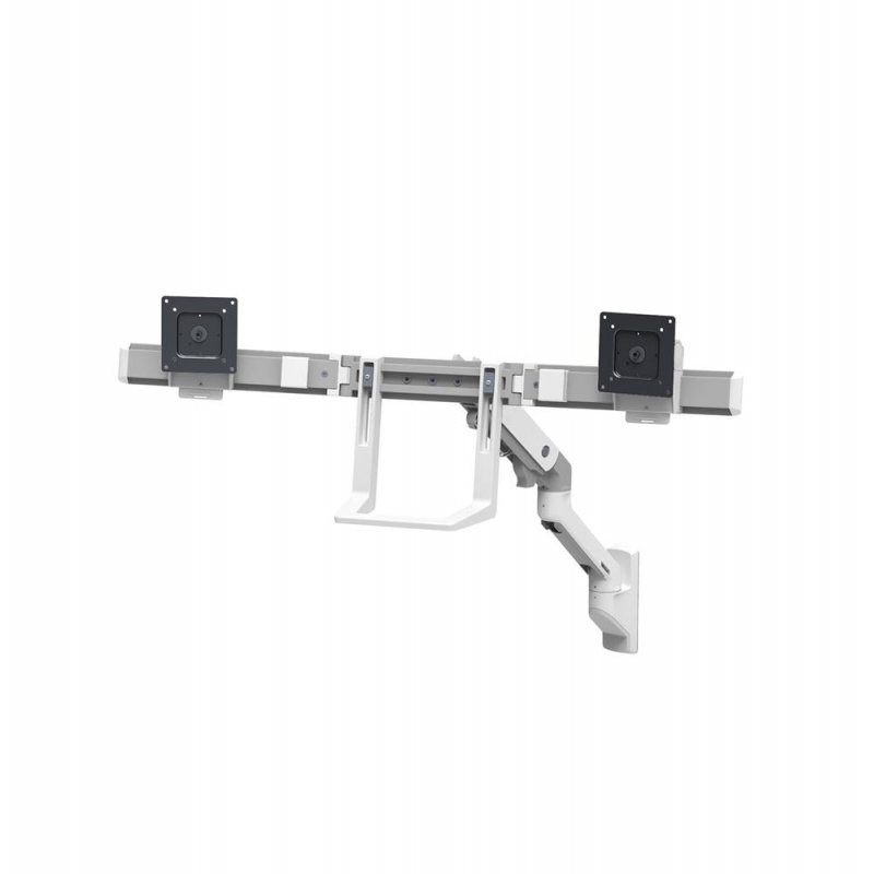 HX Wall Dual Monitor Arm White