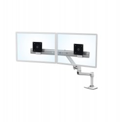 LX Desk Dual Direct Arm Bright White