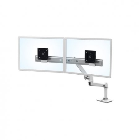 LX Desk Dual Direct Arm Bright White