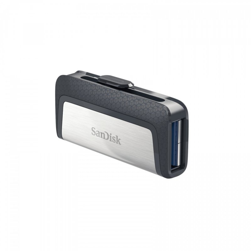 SanDisk Drive USB Ganda Ultra Tipe-C 256 GB lecteur USB flash 256 Go USB Type-A / USB Type-C 3.2 Gen 1 (3.1 Gen 1) Gris,