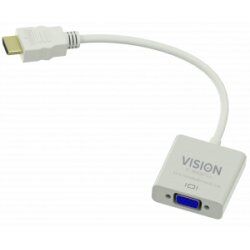 Vision TC-HDMIVGA video cable adapter VGA (D-Sub) HDMI Type A (Standard) White
