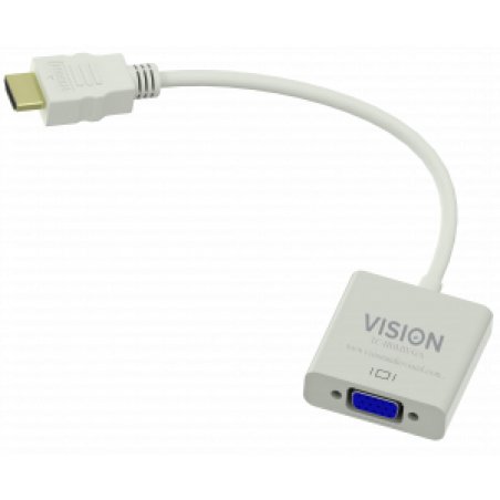Vision TC-HDMIVGA video cable adapter VGA (D-Sub) HDMI Type A (Standard) White