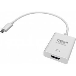 Vision TC-USBCHDMI adaptateur graphique USB 3840 x 2160 pixels Blanc
