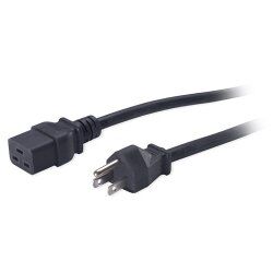 APC Pwr Cord, 15A, 100-120V, C19 to 5-15 Noir 2,5 m