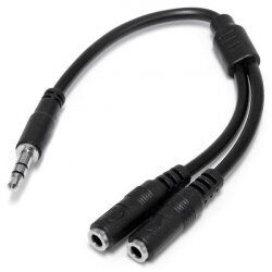 StarTech.com 3,5mm Klinke Y-Splitter Kabel - Headset Splitter - Audio-Splitter - 20 cm