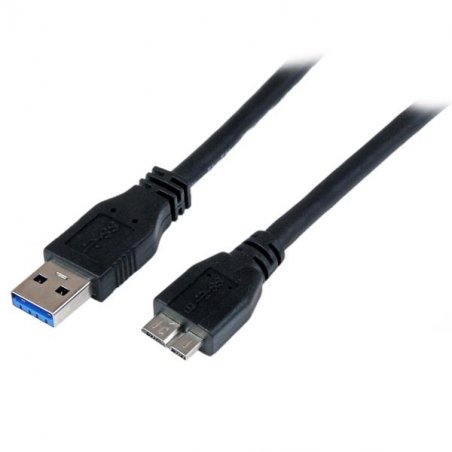 StarTech.com 1m zertifiziertes USB 3.0 SuperSpeed Kabel A auf Micro B - Schwarz - USB 3 Anschlusskabel - Stecker/Stecke