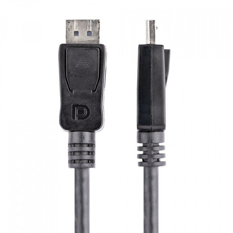 StarTech.com 1m DisplayPort 1.2 Kabel mit Verriegelung 1m (Stecker/Stecker) - DP 4k Audio- / Videokabel Kabel - Schwarz