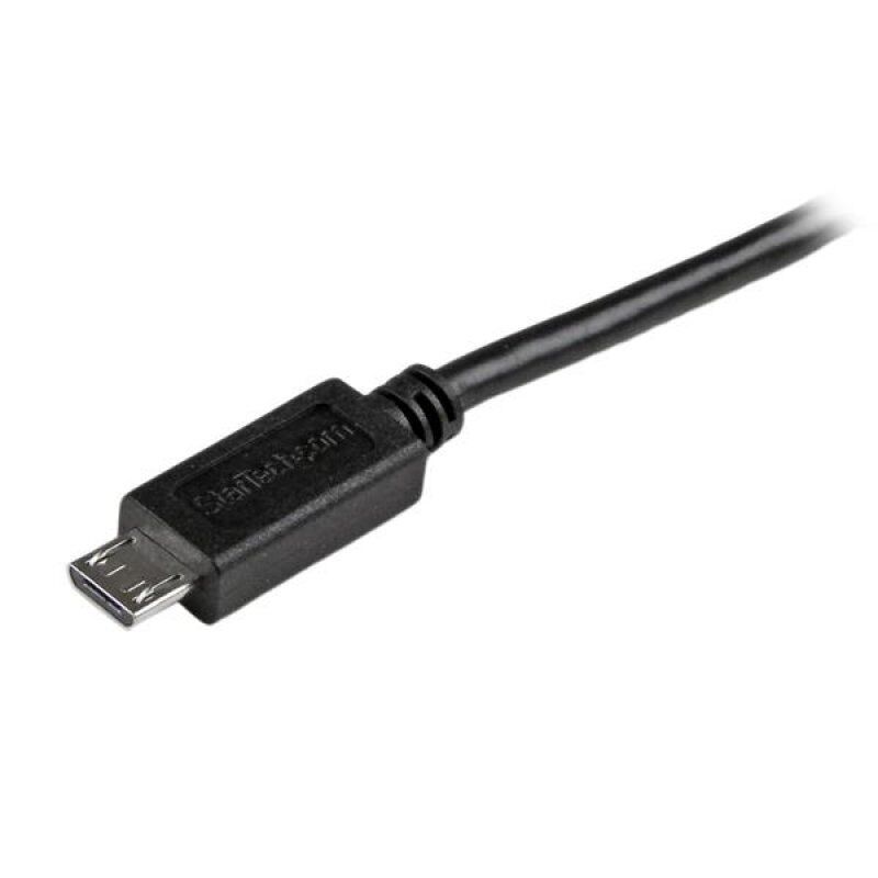 CABLE CHARGE / SYNCHRONISATION USB A A MICRO B MINCE 15CM NOIR