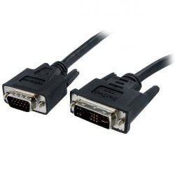 StarTech.com 1m DVI auf VGA Monitorkabel - Stecker / Stecker - DVI-I 24+5 VGA (15Pin) - DVI-A Analog VGA Kabel St/St 1m