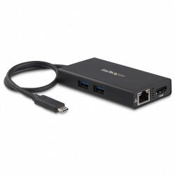 StarTech.com USB-C Multiport Adapter - USB-C Travel Docking Station with 4K HDMI - 60W Power Delivery Pass-Through, GbE,