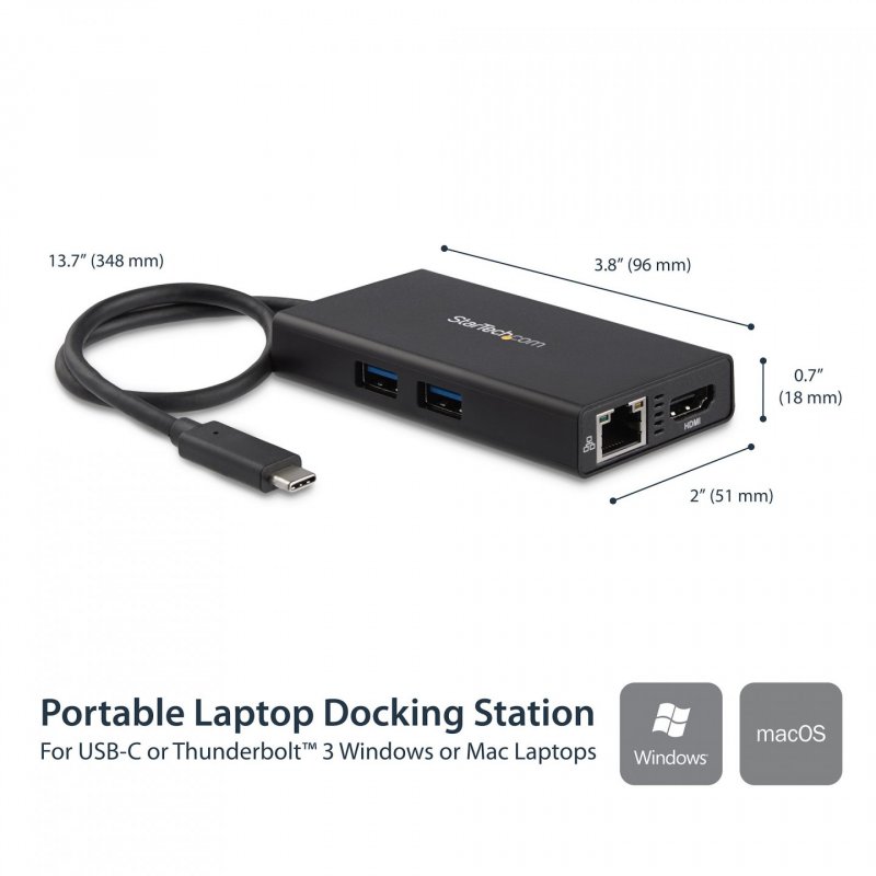 ADAPTATEUR USB TYPE-C POUR PC PORTABLE - POWER DELIVERY - HDM