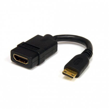 StarTech.com Adaptateur Mini HDMI vers HDMI 12,7cm - Convertisseur HDMI Haute Débit 4K - Adaptateur HDMI 4K 30Hz Ultra 