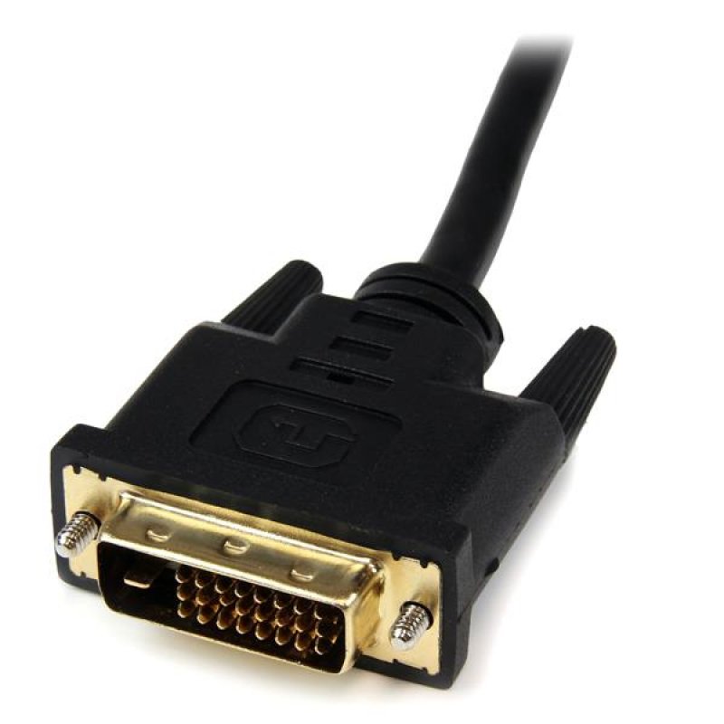 StarTech.com HDMI auf DVI Adapter 20cm - DVI-D (25 pin) (Stecker) zu HDMI (19 pin) (Buchse) - Monitor Dongle Adapterkab