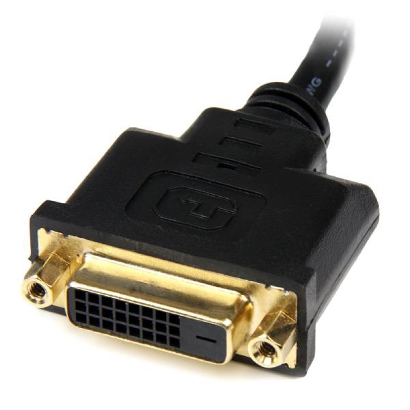 CABLE ADAPTATEUR VIDEO HDMI VERS DVI-D DE 20 CM - M/F