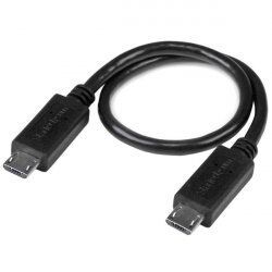 CABLE USB OTG MICRO USB VERS MICRO USB DE 20 CM - M/M