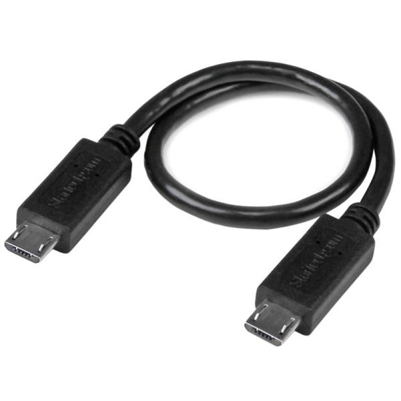 CABLE USB OTG MICRO USB VERS MICRO USB DE 20 CM - M/M