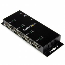 HUB SERIE A MONTAGE MURAL/DIN USB VERS RS232 4 PORTS