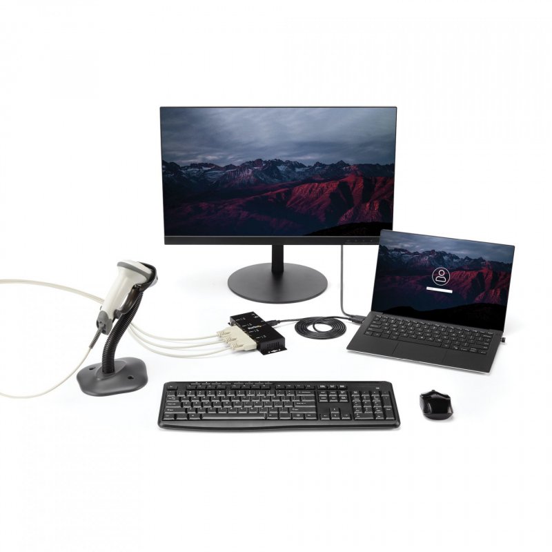 .com Hub adaptateur USB vers série DB9 RS232 4 ports