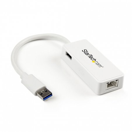 StarTech.com Adaptateur USB 3.0 vers Ethernet Gigabit - Carte Réseau Externe USB vers 1 Port RJ45 - Blanc