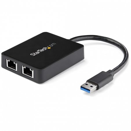 USB 3 2 PORT GIGABIT ETHERNET LAN ADAPTER - 10/100/1000