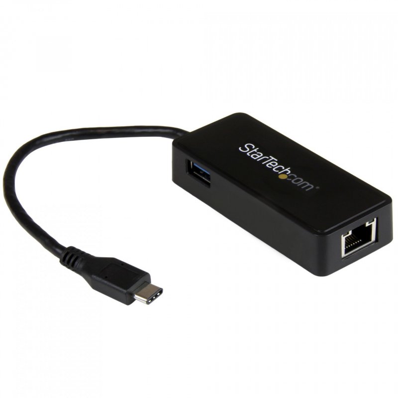 StarTech.com Adaptateur réseau USB-C vers RJ45 Gigabit Ethernet avec port USB supplémentaire - M/F - USB 3.1 Gen 1 (5 