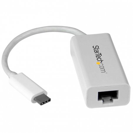 StarTech.com Adaptateur USB C vers Gigabit Ethernet - Blanc - Adaptateur Réseau LAN USB 3.0 vers RJ45 - USB Type C vers