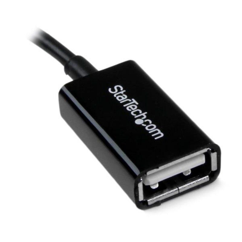.com Adaptateur micro USB B mâle / USB 2.0 Host OTG femelle - Noir