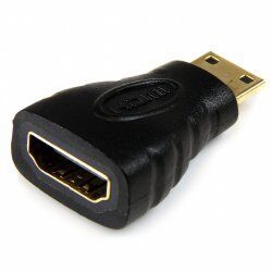 StarTech.com Mini HDMI to HDMI Adapter - 4K High Speed HDMI Adapter - 4K 30Hz Ultra HD High Speed HDMI Adapter - HDMI 1.
