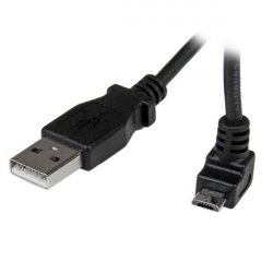 2M ANGLED MICRO USB CABLE - USB TO UP ANGLE MICRO USB