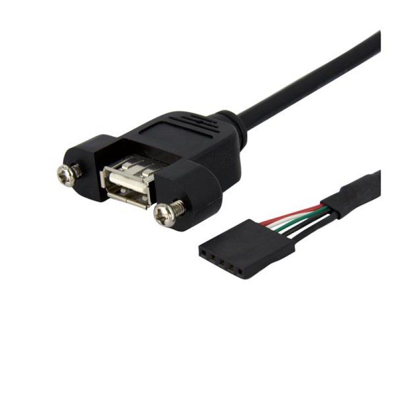 91CM USBA TO HEADER PANEL MOUNT ADAPTER CABLE - USB A PORT