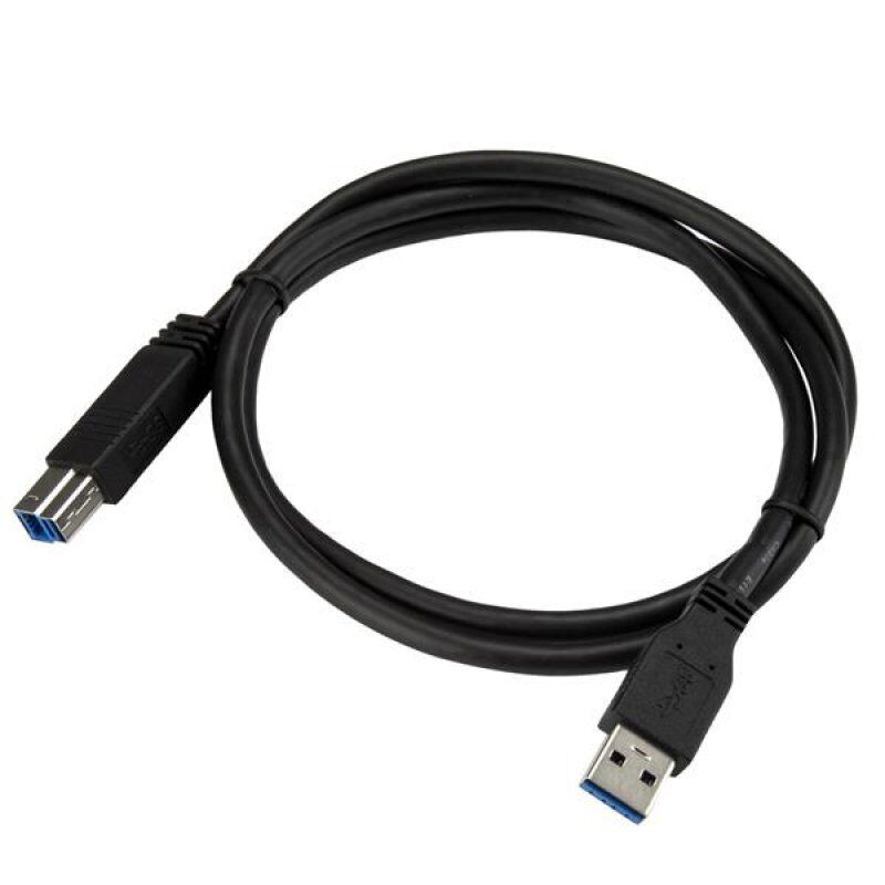 StarTech.com 1m zertifiziertes USB 3.0 SuperSpeed Kabel A auf B - Schwarz - USB 3 Anschlusskabel - Stecker/Stecker - US