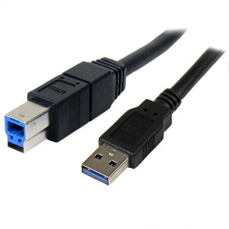 StarTech.com 3m schwarzes SuperSpeed USB 3.0 A auf B Kabel - St/St - USB 3.0 Anschlusskabel - USB-Kabel - 3 m