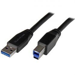 StarTech.com 5m Aktives USB 3.0 USB-A auf USB-B Kabel - USB A zu USB B Anschlusskabel - USB 3.1 Gen 1 (5 Gbit/s) - USB-