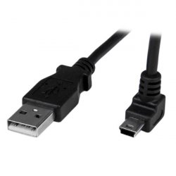 1M ANGLED MINI USB CABLE - USB TO UP ANGLE MINI USB CABLE