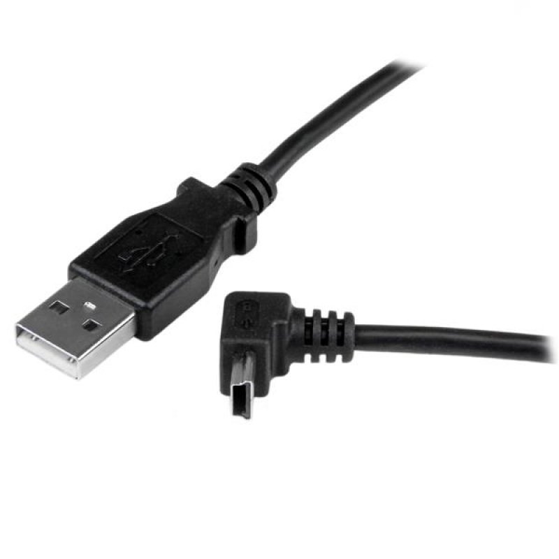 StarTech.com 1m USB auf Mini USB Anschlusskabel 90° gewinkelt - USB A zu Mini B Kabel - 1 x USB A (St), 1 x USB Mini B 