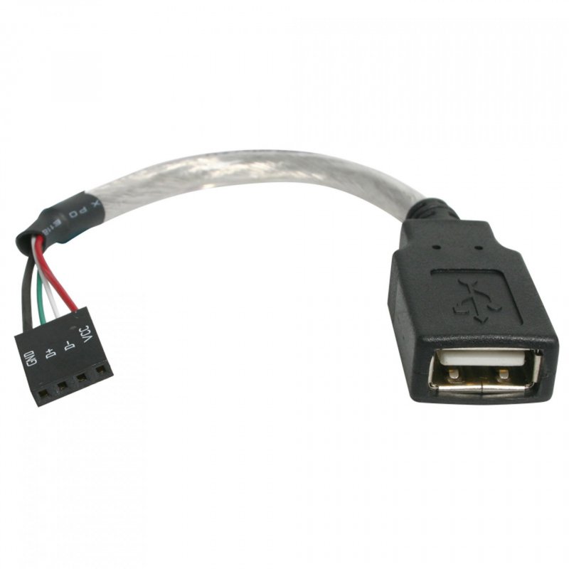 CABLE USB 2.0 A FEMELLE VERS CARTE MERE 4 BROCHES F/F