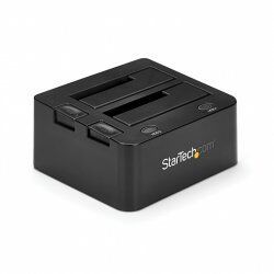StarTech.com Dual-Bay USB 3.0 to SATA Hard Drive Docking Station, USB Hard Drive Dock, External 2.5/3.5" SATA I/II/III S