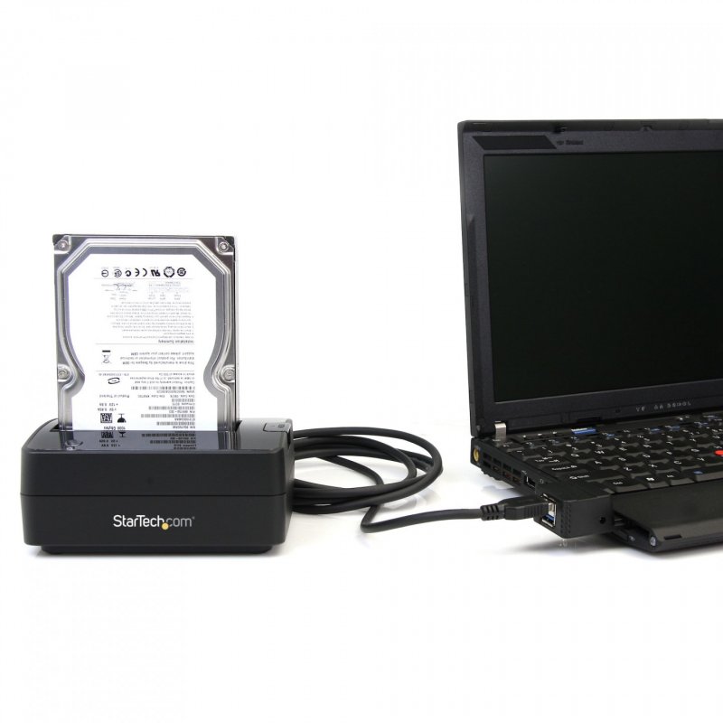 StarTech.com Single Bay USB 3.0 to SATA Hard Drive Docking Station, USB 3.0 (5 Gbps) Hard Drive Dock, External 2.5/3.5" 