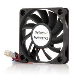 StarTech.com 60mm Gehäuselüfter - Lüfter 6cm für PC Gehäuse mit 3-pin Molex Stecker (60mmx60mmx10mm)