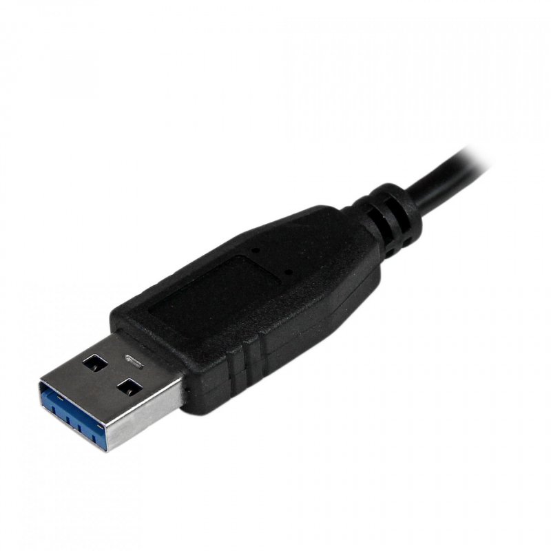 StarTech.com Portable 4 Port SuperSpeed Mini USB 3.0 Hub - Black~Portable 4 Port SuperSpeed Mini USB 3.0 Hub - 5Gbps - B