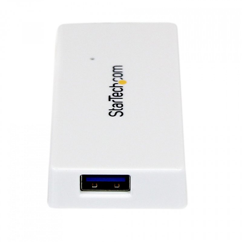 StarTech.com Hub USB 3.0 à 4 ports avec câble intégré - 5Gbps - Blanc