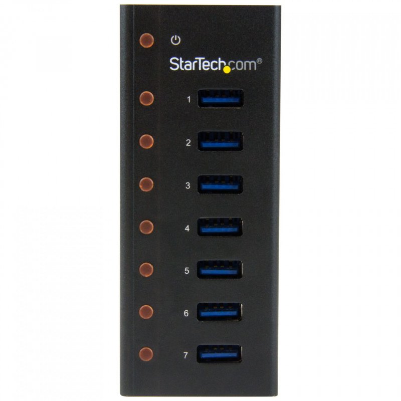 HUB USB 3.0 7 PORTS A MONTAGE MURAL AVEC BOITIER METALLIQUE